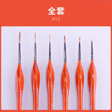 Premium Quality Detail Paint Brush Set Miniature Hook Line Pen For Acrylic Watercolor Oil Drawing Model Airplane Kits
