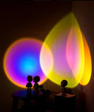 Robot Atmosphere Light 360° Sunset Red Lamp Stepless Dimming Projector Night Lamp Network Red Selfie Light For Wall Decoration