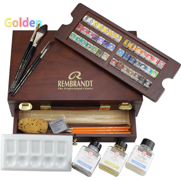 Royal Talens Rembrandt Box Master Edition Watercolour Art Set in Woode –  AOOKMIYA
