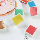 Rubens single block half pot solid watercolor paint flash watercolor paint 48 colors optional painting art supplies