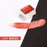 Rubens single block half pot solid watercolor paint flash watercolor paint 48 colors optional painting art supplies