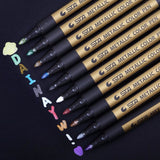 STA 2MM Metallic Marker Pen Permanent Art Marker Pen DIY Scrapbooking Crafts Paint For Stationery School Supplies