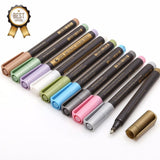 STA 2MM Metallic Marker Pen Permanent Art Marker Pen DIY Scrapbooking Crafts Paint For Stationery School Supplies