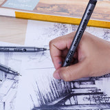 STA 9Pcs/Lot Waterproof Black Micron Sketch Markers Pen Hook Liner Pen for Drawing  Manga Comic Brush Pen Art Supplies