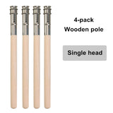 Single/double-end pencil extension set color lead charcoal sketch pencil extension rod metal/wood art student pencil extension