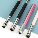 Single/double-end pencil extension set color lead charcoal sketch pencil extension rod metal/wood art student pencil extension