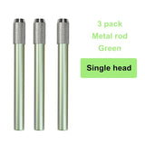Single/double-end pencil extension set color lead charcoal sketch pencil extension rod metal/wood art student pencil extension