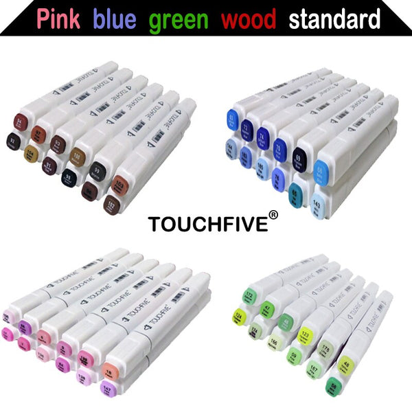 Sketch Art Marker Twin Tip Manga Animation Design Art Supplies for Painting Illustration 12/24/30 Colors TouchFive Art Marker