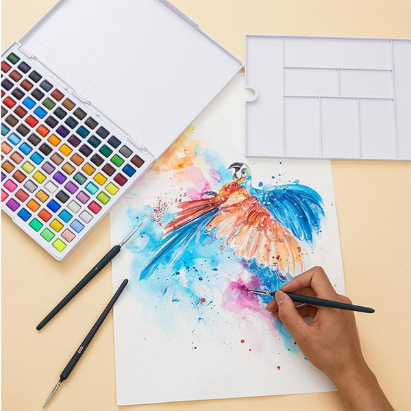 AOOKMIYA  Solid Watercolor Paints Sturdy Rich Colors Solid Pigment Kit High Pigment Load Removable Solid Pigment