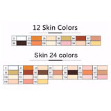 TOUCHFIVE 24 Color Art Markers Set Dual Brush Pens Graphic Art Pens Alcohol Based Sketch Ink For Drawing Manga Markers Art