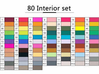 TOUCHFIVE Marker 30/40/60/80/168 Colors Art Markers Alcohol Based Maker Drawing Pen Set Manga Dual Headed Art Sketch Marker Pens