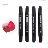 TOUCHfive 80 Color Animation Marker Pen Set Drawing Sketch Markers Dulal Tips Alcohol Based Black Body Art Supplies