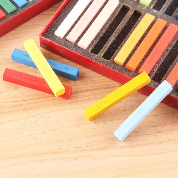 24/36/48/64 Colors Pastel Colored Chalk Drawing Crayon Set Chalk