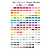 TouchFIVE Art Marker 168 Colors Alcohol Double Headed sketch Marker For School Drawing Marker Animation Design School Supplies