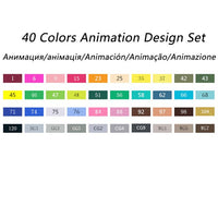 TouchFIVE Art Marker 168 Colors Alcohol Double Headed sketch Marker For School Drawing Marker Animation Design School Supplies