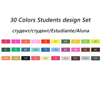 TouchFIVE Art Marker 168 Colors Alcohol Double Headed sketch Marker For School Drawing Marker Animation Design School Supplies