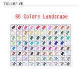 TouchFIVE Markers 60/80 Colors Manga Drawing Markers Pen Alcohol Based Dual Headed Sketch Oily marker Pen Art Supplies