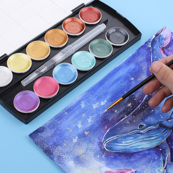 VIP link for special customers- 12Color Metallic Watercolor Paint Set Gold Paint Watercolors With Water Brush