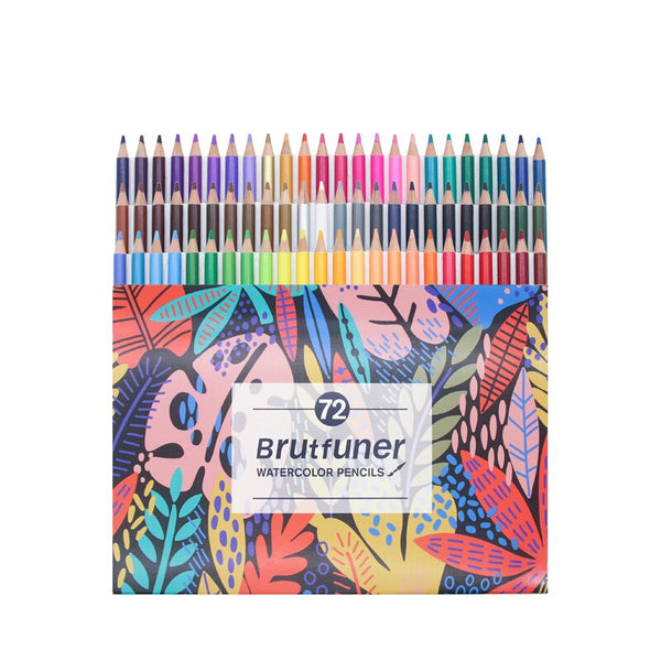 Watercolor Pencils Set Lapis De Cor Artist Painting Sketching Professional 48/72 Colors Wood Color Pencil School Art Supplies