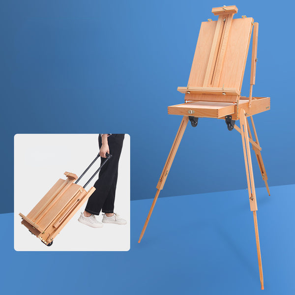 Easel Caballete Artist Easel For Painting Cajoneras De Madera Oil Painting  Stand Caballete Pintura Wood Easel Stand Art Supplies - Easels - AliExpress