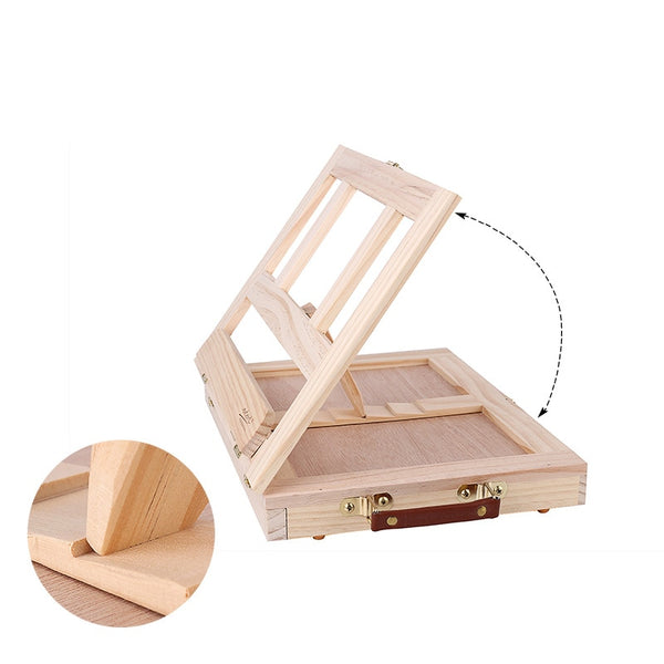  Wooden Table Box Easel - Artist Easel and Wood Table