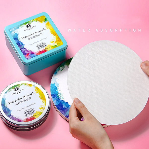 YOO Professional 300g Watercolor Paper Pad Aquarelle Water-soluble Drawing Paper for Art Supplies Watercolor Cotton Paper Cards