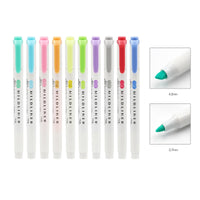 ZEBRA Mildliner 5pcs/set Mildliner Pens Highlighter Pen Mild liner Double Headed Fluorescent Pen Drawing Mark Pen Stationery