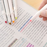 ZEBRA Mildliner 5pcs/set Mildliner Pens Highlighter Pen Mild liner Double Headed Fluorescent Pen Drawing Mark Pen Stationery