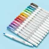 Zebra Mildliner Double Head Brush Markers Caligraphy Pen Soft Brush Pen Oblique Highlighter Pen for Drawing Writing Art Supplies