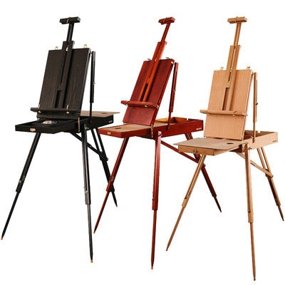 Large Portable Oil Paint Easel For Artist Wooden Easel Painting Stand Sketch Table Drawing Easel Box