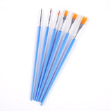 6/10pcs set Watercolor Gouache Painting Pen Nylon Hair Wooden Handle Paint Brush Set Drawing Art Supplies