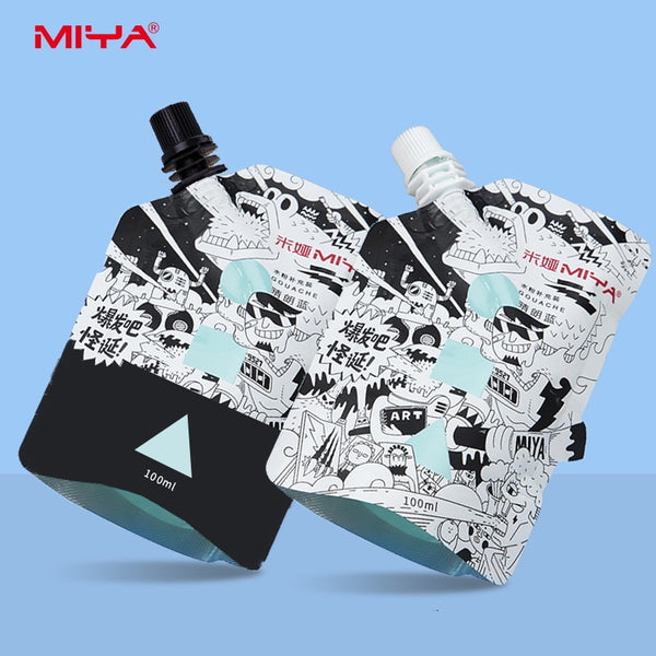 MIYA Professional Gouache Paints Bag 60ml 44colors Non-Toxic Jelly Cup Gouache Refill Paint For Painting Art Supplies