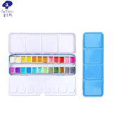 Paul Rubens Watercolor Paint 24 Colors Set Glitter Professional Colourful Solid Watercolor Pigment for Artist  Art Supplier