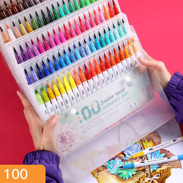 Drawing Watercolor Pens Art Markers Colour Pens Set Colored
