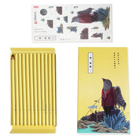 MiYA HIMI Little Birds Artist and Kids Charcoal soft  Pencil Set for Drawing Sketching 12 Pcs  in one set stickers attached